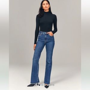 Abercrombie and Fitch vintage flare high rise jeans 27 short medium color